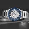 Stainless Steel Men's Wristwatch Waterproof Simple Fashion with Night Glow Pointer Calendar Display Male Watches