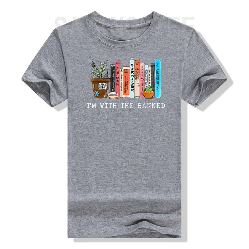 I'm with The Banned Books I Read Banned Books Lovers T-Shirt Avid Reader Clothes Librarian Graphic Tee Tops Life Style Gifts