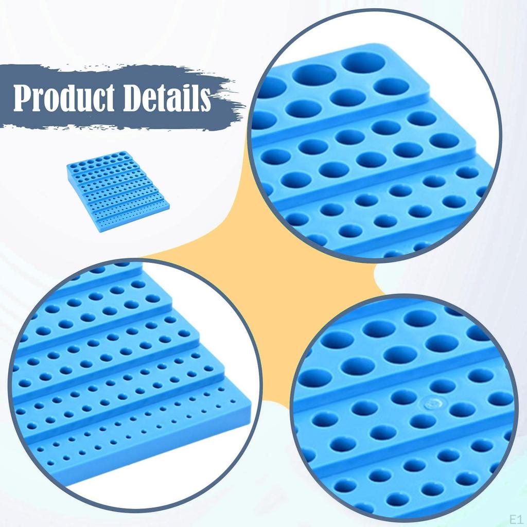 Milling Tool Storage Box Organizer Professional Multifunctional 187 Hole Screwdriver Bit Dispenser