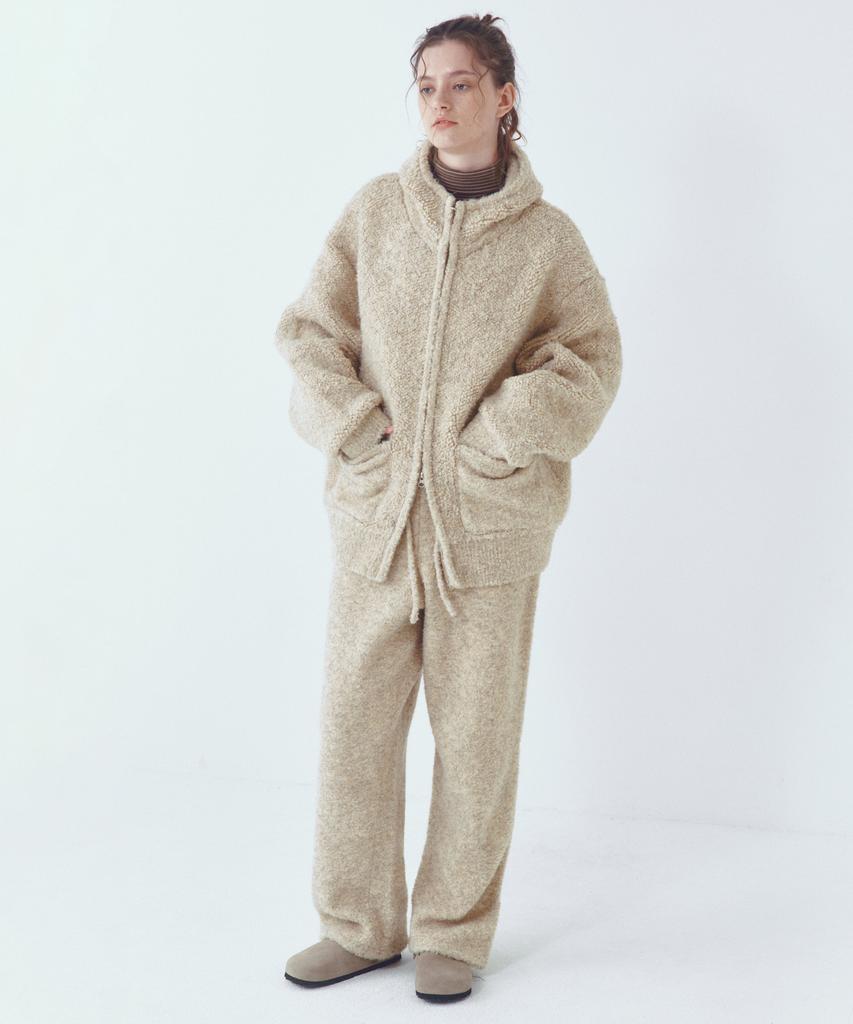 CITTA Wool Blended Heavy Brush Knit Pants_Ctb555(Beige)
