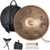 Rxakudedo Handpan Drum 22-inch Steel Handpan 432Hz with Storage Bag