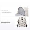 32L Plecak Casualowy Outdoorowy z Logo Marki Plecak Unisex Beżowy NM2DQ04E