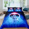 Robot Duvet Cover Set Boys Girls Watercolor Robot Quilt Cover Modern Cartoon Super Robot Pattern Bedding Set Comforter Cover Set