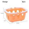 5pcs Multicolors Basket Toys Mini Shopping Hand Basket Model  Doll House