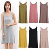 Comfortable Women Loose Midi Dress Long Tank Stretch Casual Sleeveless Design