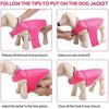 Cold Weather Dog Vest, Adjustable Lightweight Reflective Double-Sided Waterproof Winter Pet Jacket With Leash Holes