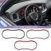  ABS Interior Instrument Panel Decoration Protective Cover Sticker Fit For Dodge Charger  2015 Up Interior Accessories