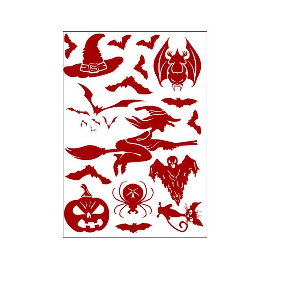 Self-Adhesive Halloween Window Decoration Sticker Horror Props Stickers Halloween