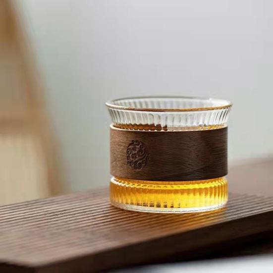 130ml Tea Capacity Cup Large Japanese Style Transparent Glass Teacup Drinking Mug Daily