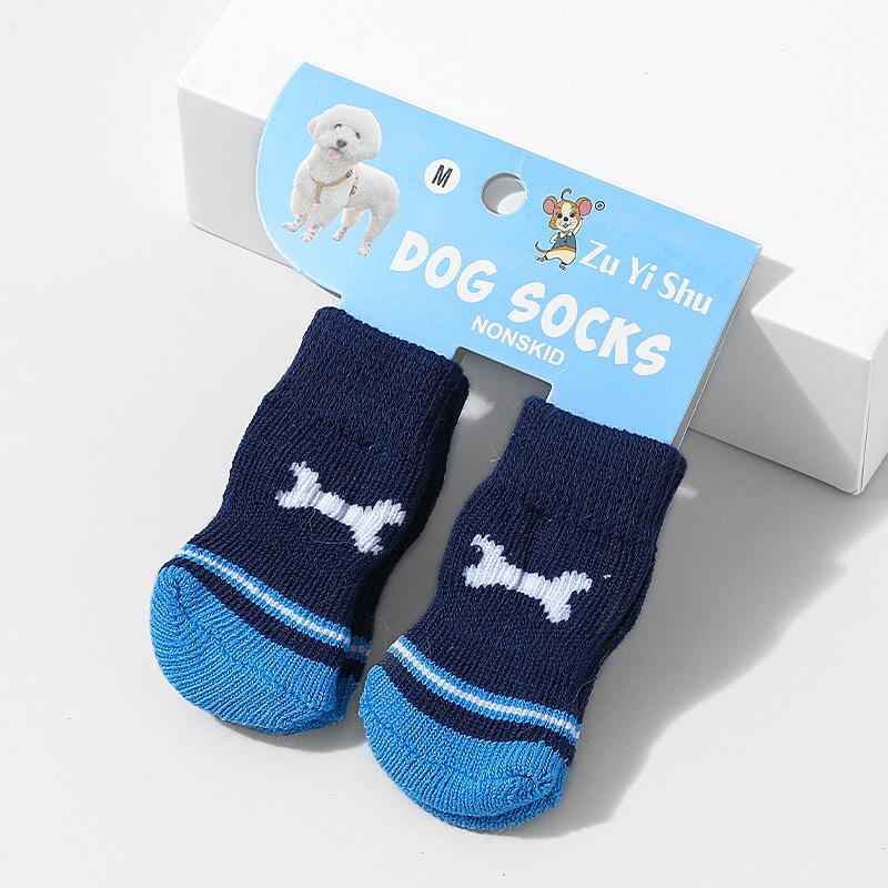 High-Quality Non-Slip Pet Socks for Small Dogs - Cotton Booties for Poodles & Teddies