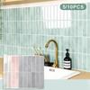 5/10Pcs Non Fading Wall Tile Stickers Peel and Stick Waterproof Oil Proof Heat Resistant for Dining Area Wall Decoration