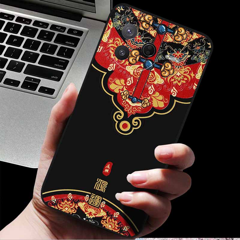 For Xiaomi Poco F7 Pro/ Poco F7 Ultra 3D Relief Embossed Retro Silicone Back Cover Case for Poco F7 Pro 5G Emboss Funda F7 Ultra