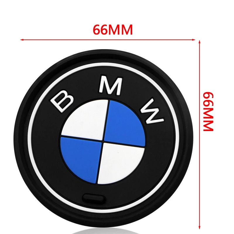 1 Stück Auto Untersetzer Wasserbecher Flaschenhalter Matte Anti-Rutsch-Pad für BMW M E90 E91 E92 E93 M3 E60 E61 F10 F07 M5 E63 E64 Autozubehör