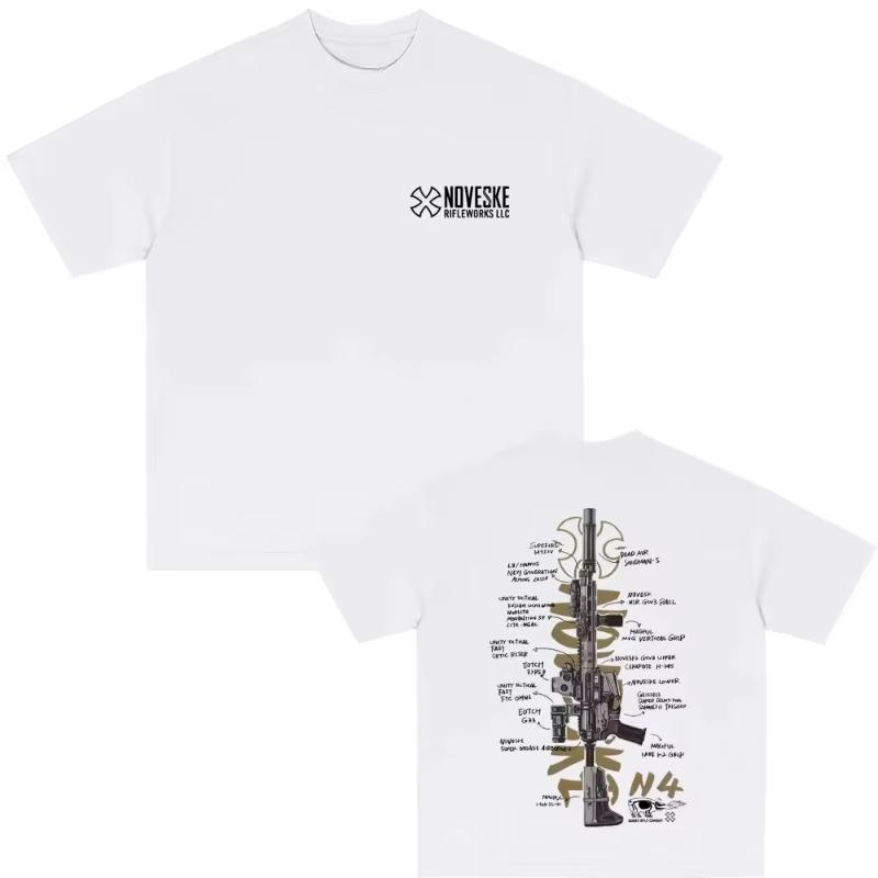 NOVESKE N4 Tactical Army Fan Club Outdoor Training Competition T-shirts Men Women Fashion Oversized T Shirt Male Vintage Tshirt