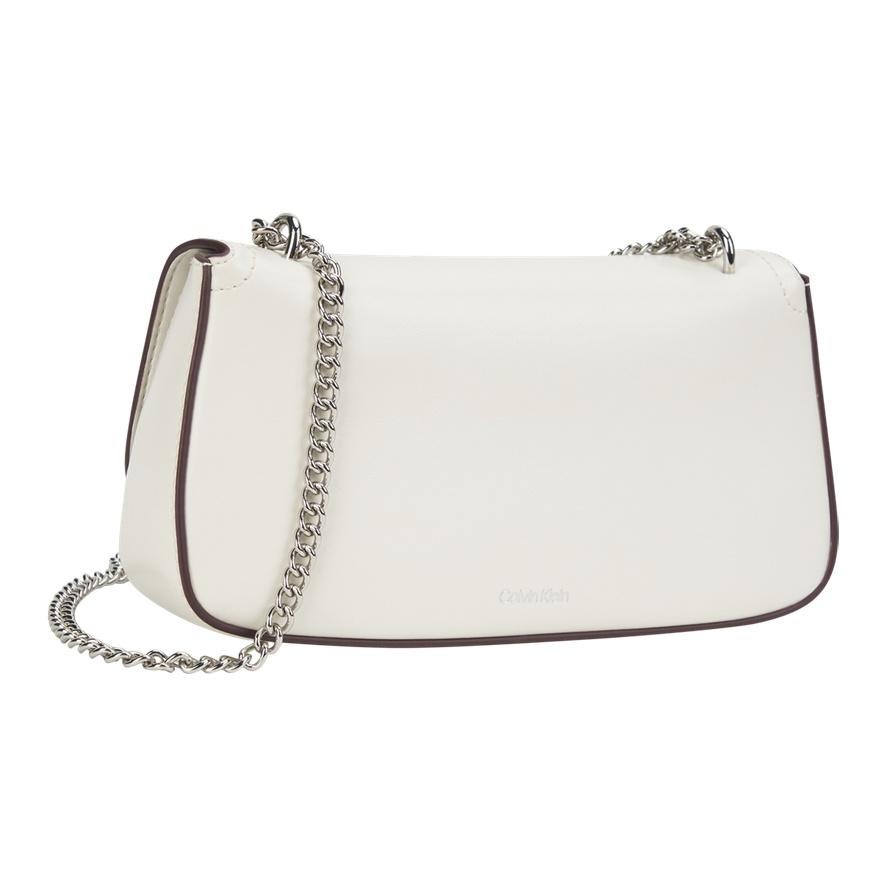 Calvin Klein Elegant Commuter Letter Logo Synthetic Material Shoulder Crossbody Bag Small Women Bags Lily-White 4F3172G-FUP