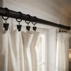 Heavy Duty Curtain Rings Low Noise Metal Curtain Clips Drapes Tie Buckles Hanging Hooks  Bathroom