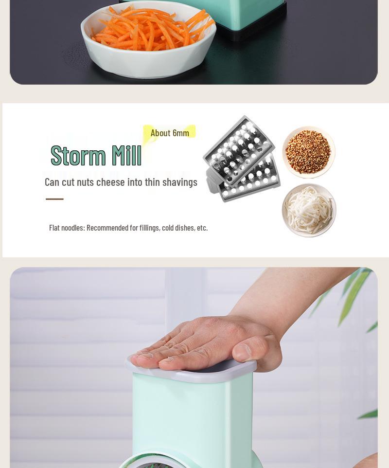 Multifunctional Hand-Cranked Vegetable Slicer & Grater 2025 Model