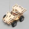 DIY Wooden Remote Control Car Wooden Four Wheel Drive Racing Assembling Science Experiment Kits KIDS STEM Educational Toy