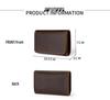 Men's Crazy Horse Leather Card Holder & Wallet - Genuine Dark Buckle, Multi-functional, Bi-fold, First Layer Cowhide