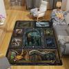 Prehistoric Dinosaurs Pattern Rug Floor Mat for Living Room or Bedroom Soft and Comfortable Carpet a Gift for Birthday and Holiday.
