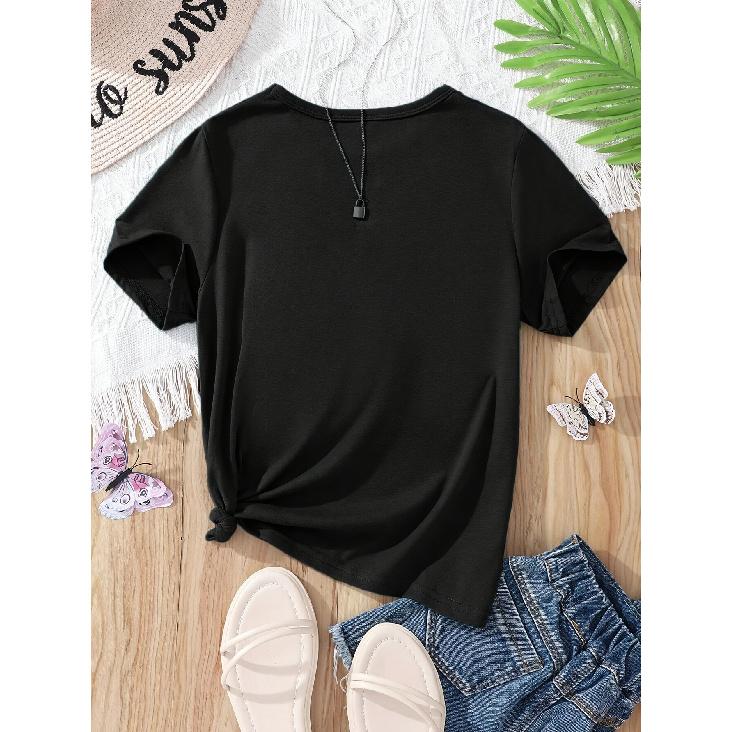 Teacher's Printed Pattern Casual Loose Short-sleeve Summer Shirt T Shirt