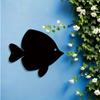 Metal Fish Wall Art, Ocean Lover Gift, Weatherproof Statue Mural for Bathroom Garden Fence