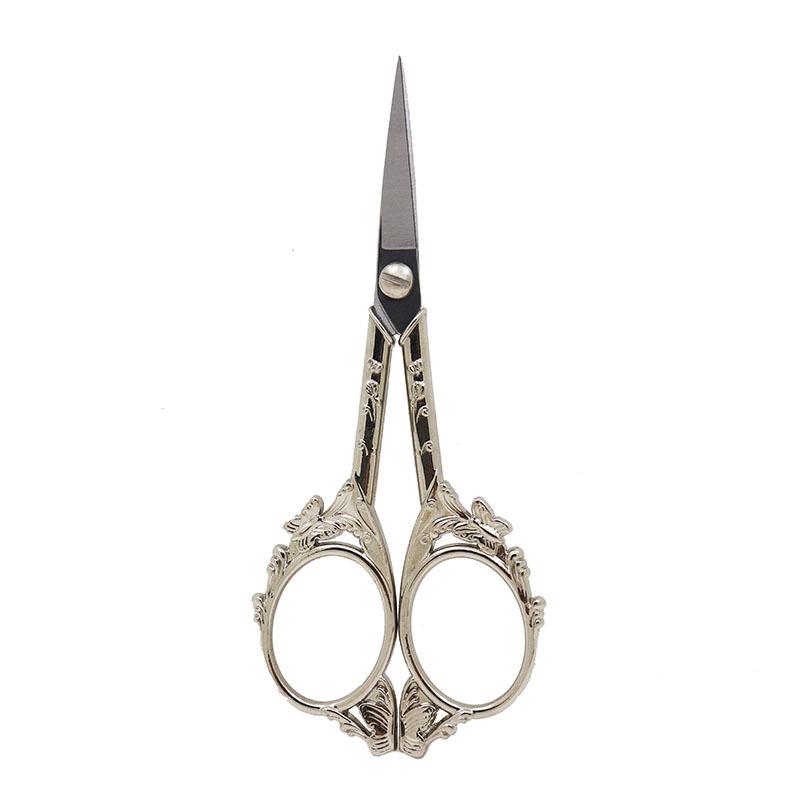 1PC Eyebrow Trimming Scissors Vintage Beauty Eyelash Fixing Tool Set