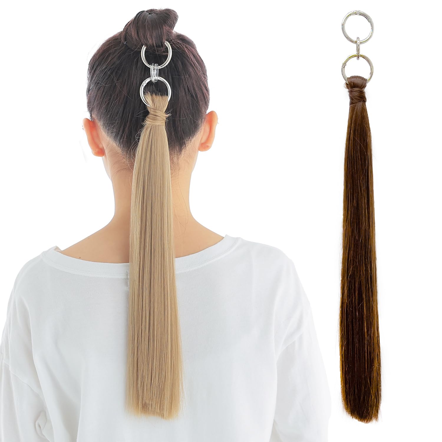 

on Nippon TV Wig Ponytail Ring 2type Point Wig Straight Type Milky Blonde [Introduced ZIP!] [AQUADOLL] A. MKB. wgt813-A-MKB