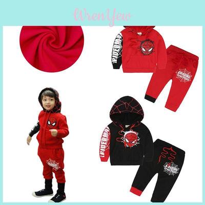 Stilvoller Kinder Spiderman Langarm Trainingsanzug Kapuzenkleidung Outfits