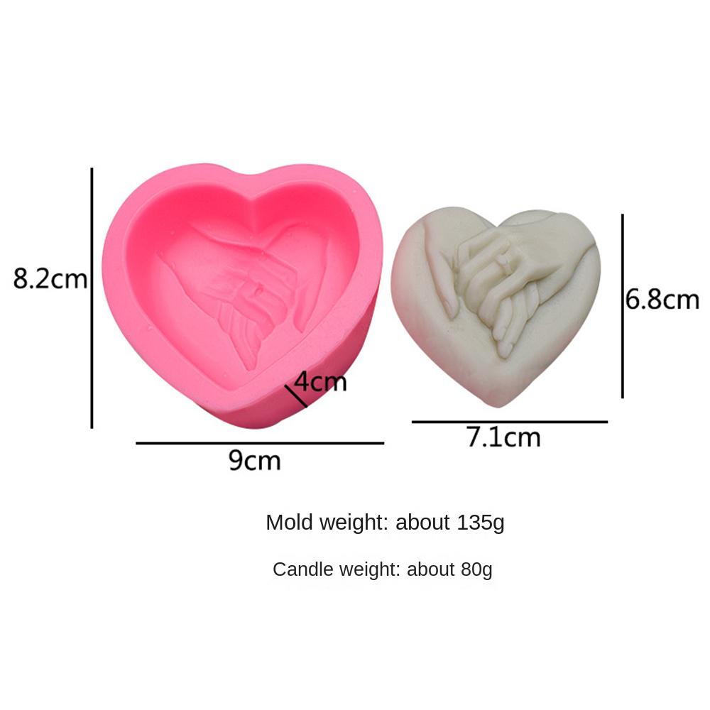 

Foadant Soap Sugar-turning 3d Foadant Soap Making Holding Hands Mothers Mold Form Lovery Heart Handmade Decoration