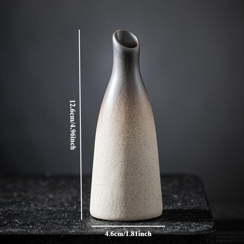Ceramic Small Vases, Ceramic Flower Utensils, Tea Table Vases, Coarse Pottery, Zen Inspired Home Decorations