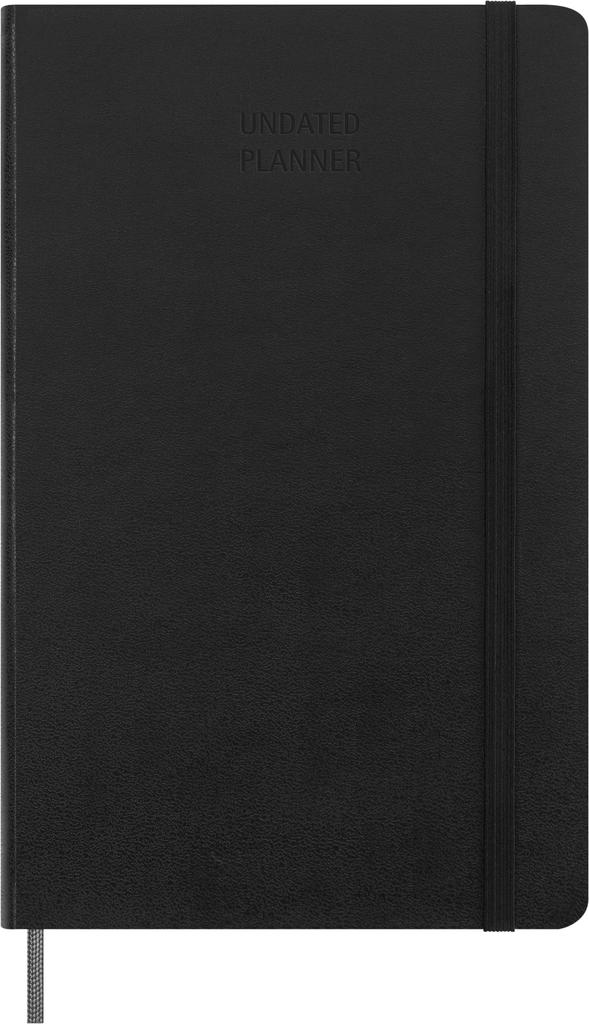 Moleskine Undated 12 Month Weekly Diary Hardcover Large Size wide x 21cm Black DUNDB12WN3 (13cm long)