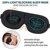 Sleep Mask for Back and Side Sleeper, Block Out Light, Sleeping Eye Mask of 3D Night Blindfold, Zero Pressure Ultralight Travel