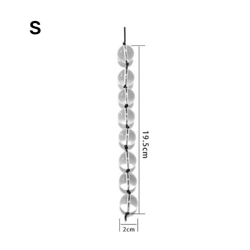 4 Sizes Rear Court Pull Glass Beads Anal Balls Butt Plug Sex Toys For Women Transparent Harem Male And Female Masturbation