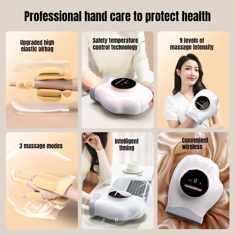 Air Pressure Hand Massager hot compress relieves Hand fatigue Air Wave Push Massage finger joint Home Massager