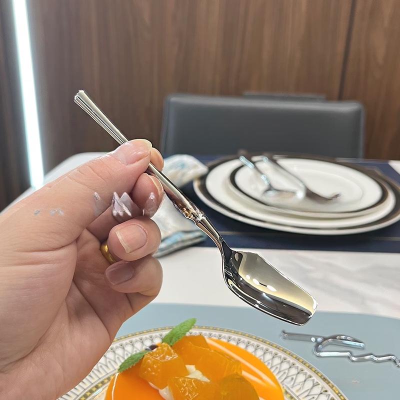 Small Waist Stainless Steel Dessert Spoon