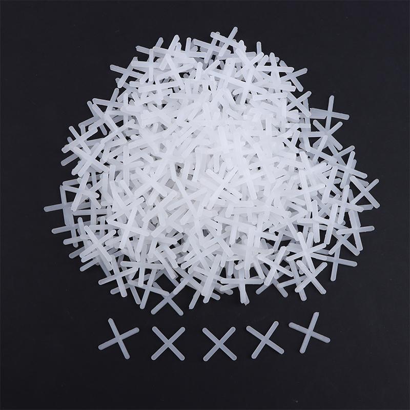 500Pcs 1/1.5/2/2.5/3/5/Mm Plastic Cross Ceramic Tile Leveling System Clips Spacer Ceramic Floor Construction Tools