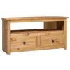 VidaXL Corner TV Stand 93x49x49 Cm Solid Pine Panama Range