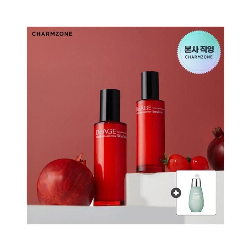 Deage Edycja Czerwona 2-częściowy Zestaw Duo (Tonik 100ml + Emulsja 100ml) + Serum Gingko 30ml