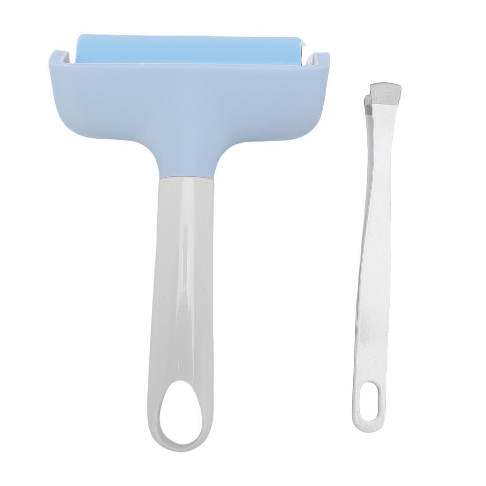 2 шт. Синий ролик для тиснения Твердый резиновый валик-ракель Резиновый валик для кожевенного ремесла синий