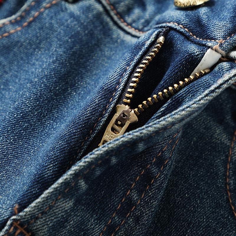 Dámské džíny s ohrnutými nohavicemi úzkého a širokého střihu: 2025 Jaro/Podzim Retro Styl