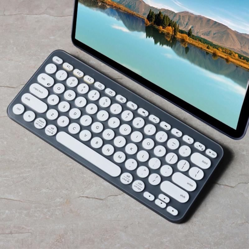 Flexible Silicone Keyboards Cover Slim Fit Design Waterproof Protections Easy Maintenance Protector Skin For K380