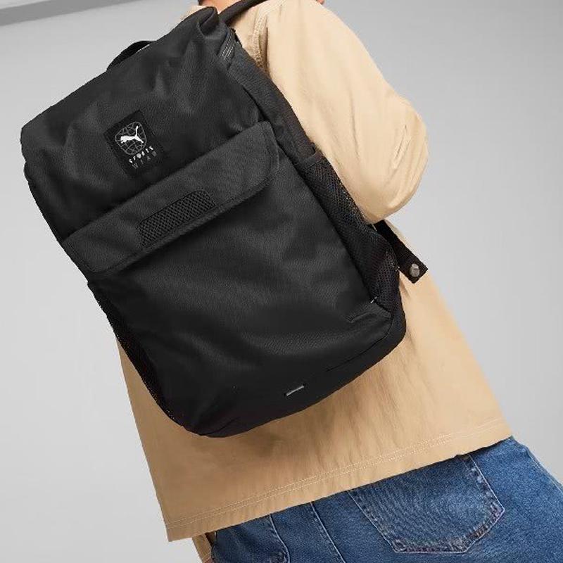New PUMA Recycled Material Backpack Regular Unisex Black 090336-01