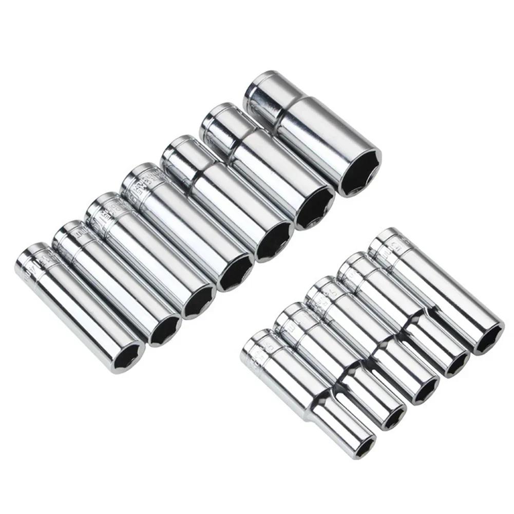 Home Improvement Hex Socket Wrench Socket Drive Heads Deep Sockets 8mm,10mm,12mm,13mm,14mm,16mm,18mm,20mm,22mm,24mm,27mm