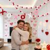 3 Stück Valentinstagsdekorationen, Vorgefädelte Valentinstagsgirlande, 3m Verstellbare Galentines Day Dekorationen Für Zuhause, Kaminsims, Wand, Klassenzimmer
