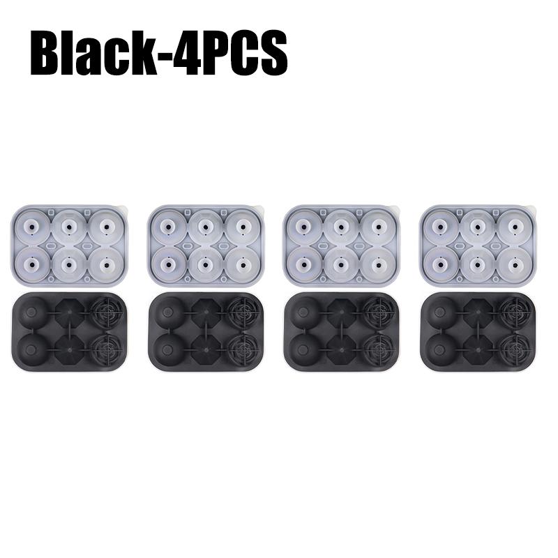 Large Silicone Ice Cube Tray with Lid Multi shape Rose Diamond Ice Hockey Round Sphere Mold for Whiskey Bourbon Cocktails
