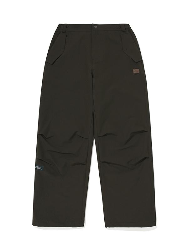 BBC EARTH Stretch Brush Parachute Pants_Khaki