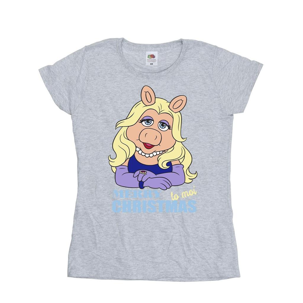 Disney Womens/Ladies Muppets Miss Piggy Queen of Holidays Cotton T-Shirt