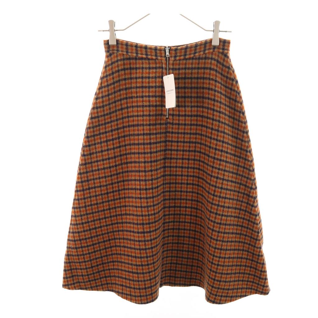 unused SLOBE IENA Check Pattern Long length reversible flare skirt 36 Women Used