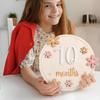 Baby Monthly Milestone Cards With 11 Interchangeable Number Set Of 12 For Baby Growth Recording